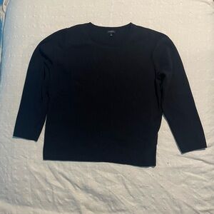 Talbots Black Ribbed Knit Sweater size 2x in great condition